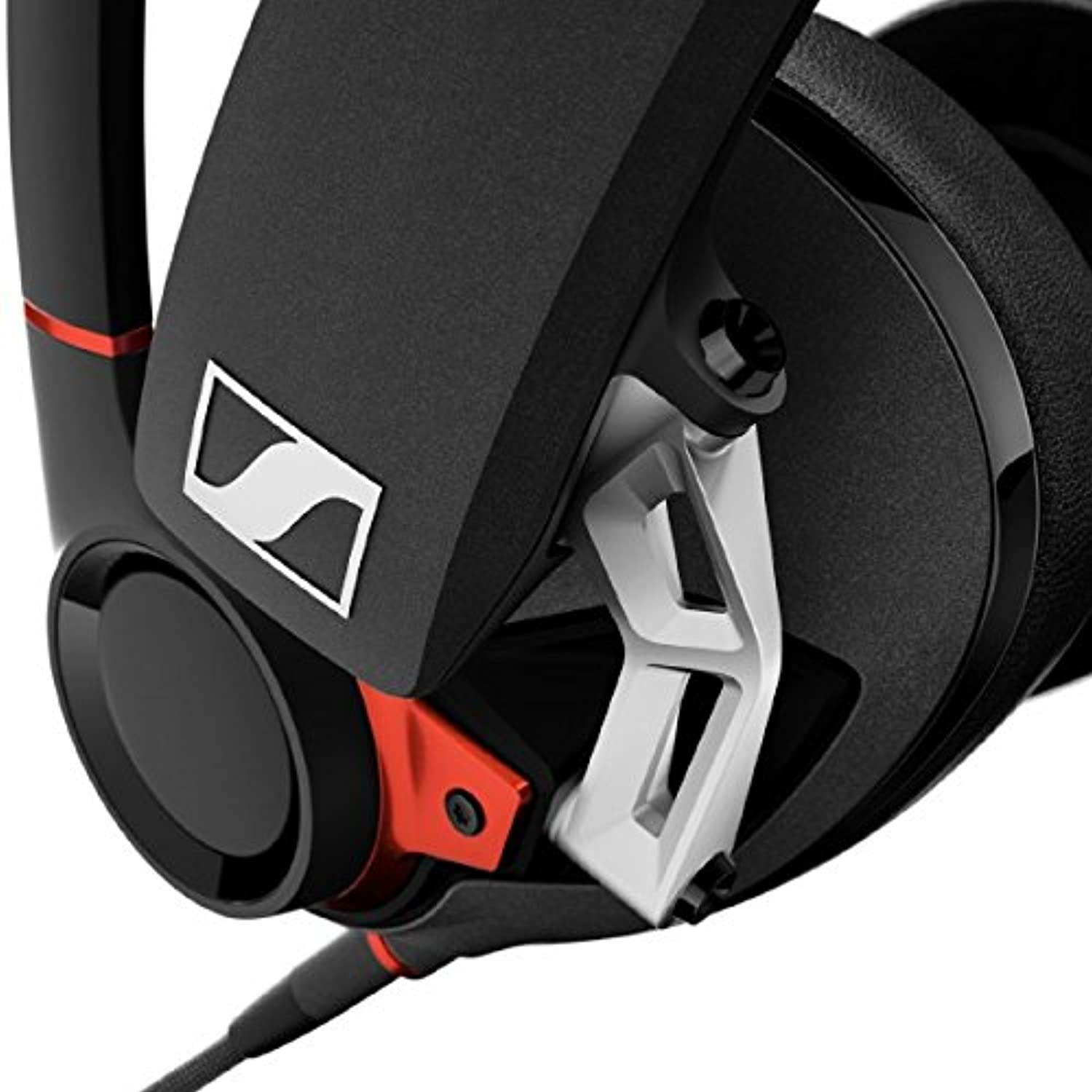Sennheiser GSP 600 &ndash; Wired Closed Acoustic Gaming Headset, Noise-Cancelling Microphone, Adjustable Headband with Customizable Contact Pressure, Volume Control, PC + Mac + Xbox + PS4, Pro &ndash; Black/Red