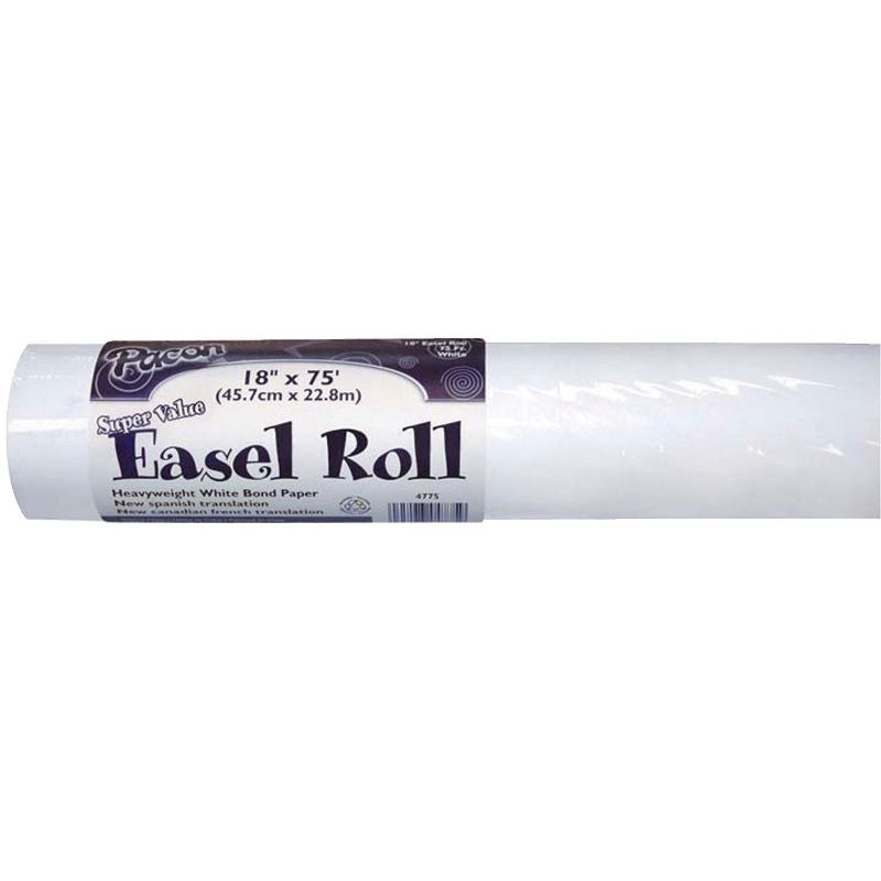 Art Street Super Value Easel Paper Roll, 18 Inches x 75 Feet, White