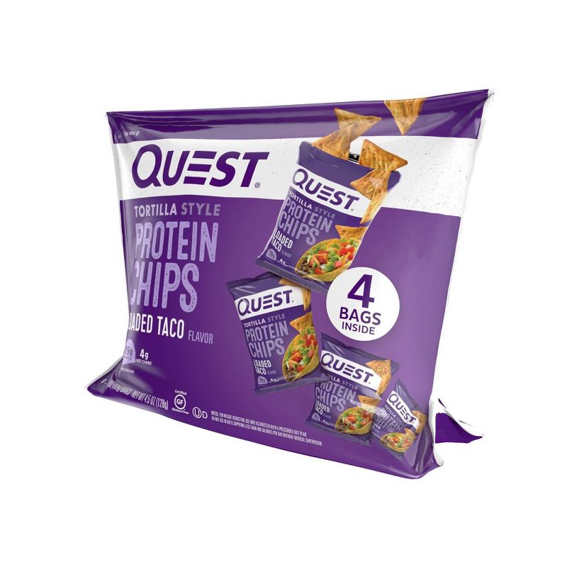 Quest Tortilla Style Protein Chips - Loaded Taco - 4ct/4.5oz
