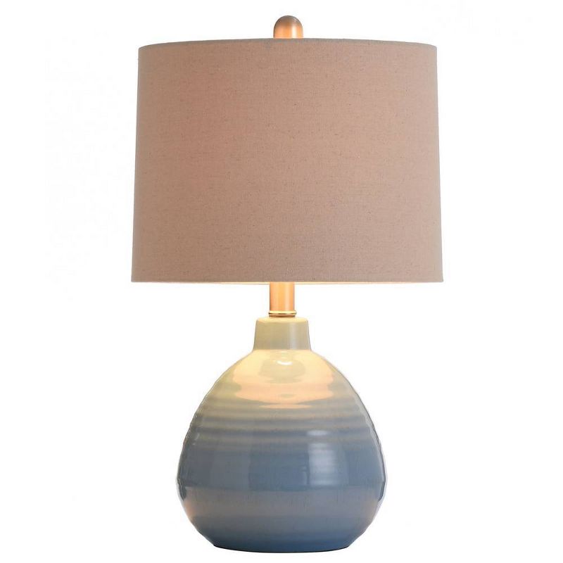 Ceramic Table Lamp Blue  - StyleCraft