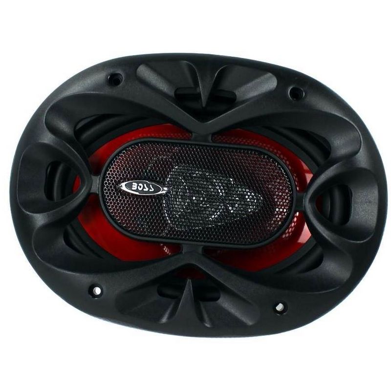 BOSS Audio Chaos 5x7" 300W 3-Way Car Coaxial Audio Stereo Speakers Red (4 Pair)