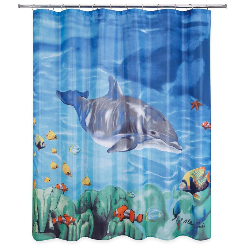 Dolphin & Fish Shower Curtain - Allure Home Creation