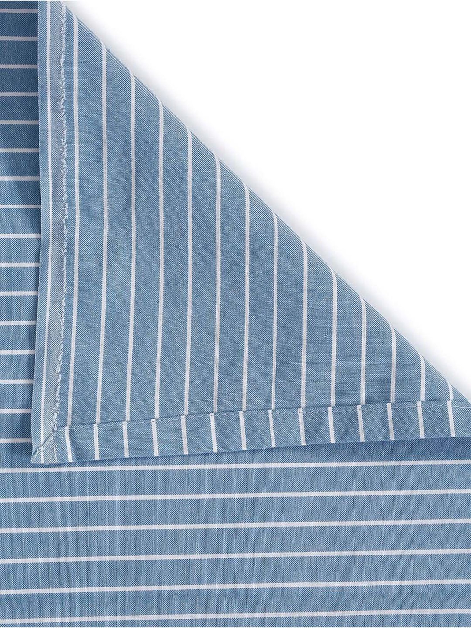 Fabindia Blue Cotton 92 TC Single Bed Sheet With Pillow Cover