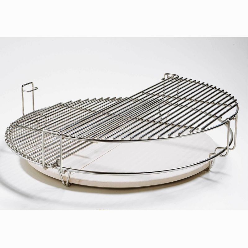Kamado Joe Big Joe Standard Half Moon Stainless Steel Grill Grate Cooking Rack