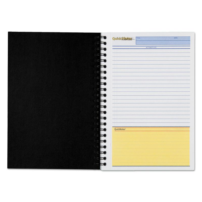 Cambridge Side Bound Guided Business Notebook QuickNotes 8 x 5 White 80 Sheets 06096