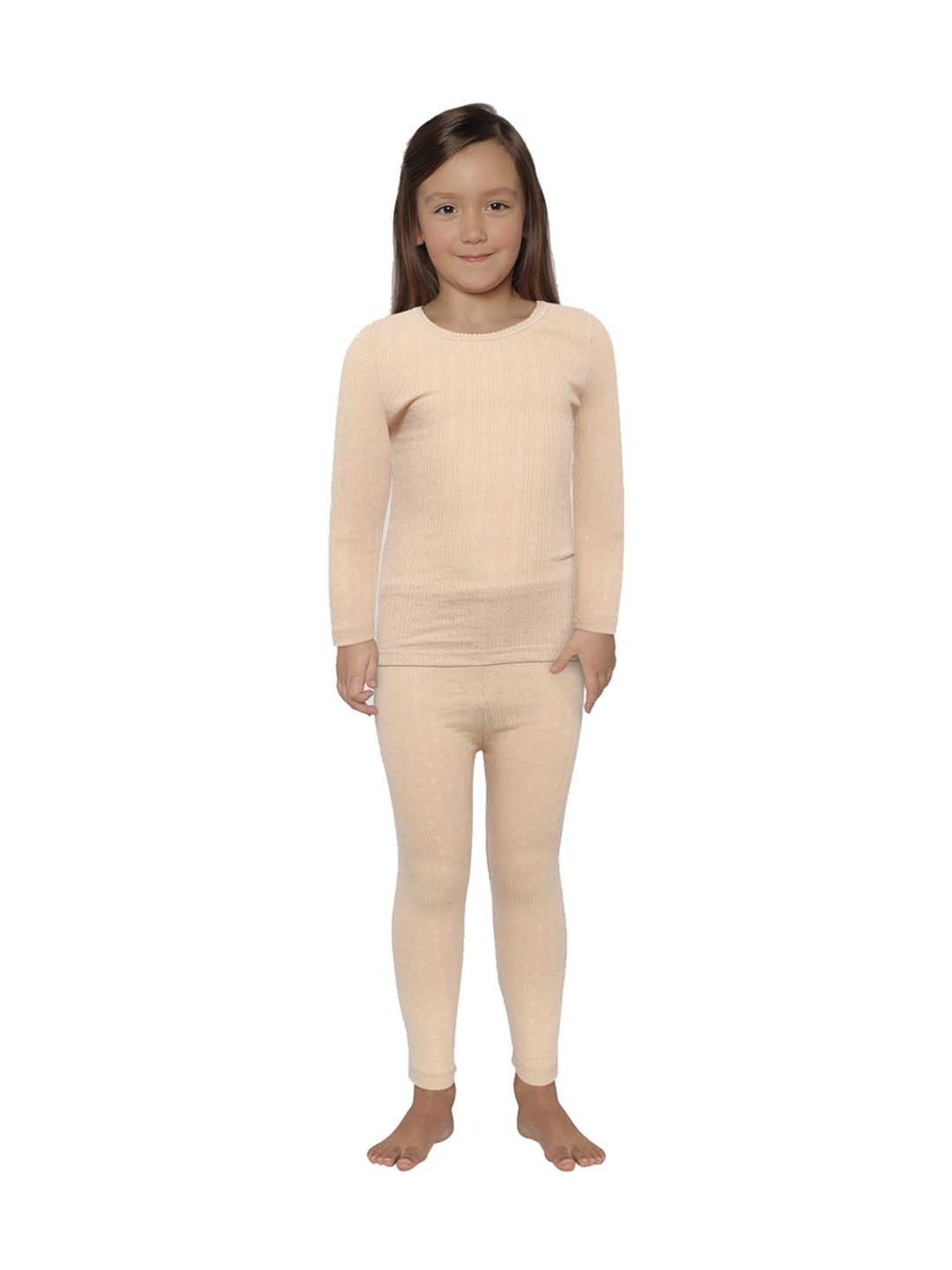 Kanvin Kids Skin Regular Fit Thermal Top & Pants Set