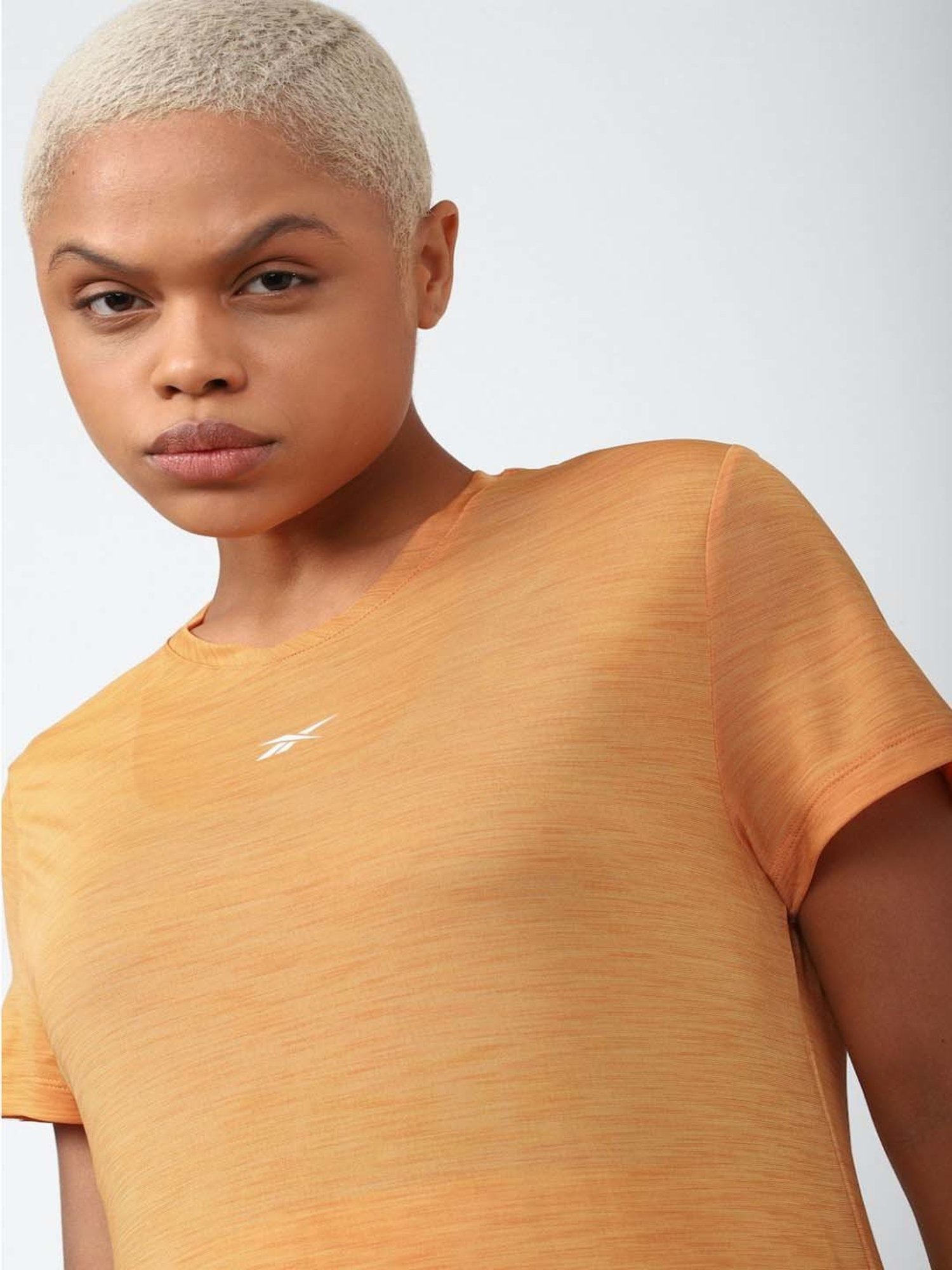 Reebok Peach Regular Fit T-Shirt