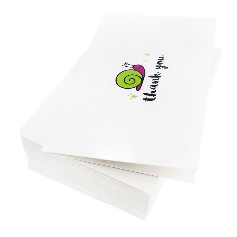 Best Paper Greetings 48 Packs Thank You Note Cards, Bulk Box Set with Envelopes, 6 Colorful Snail Designs, 4 x 6 In