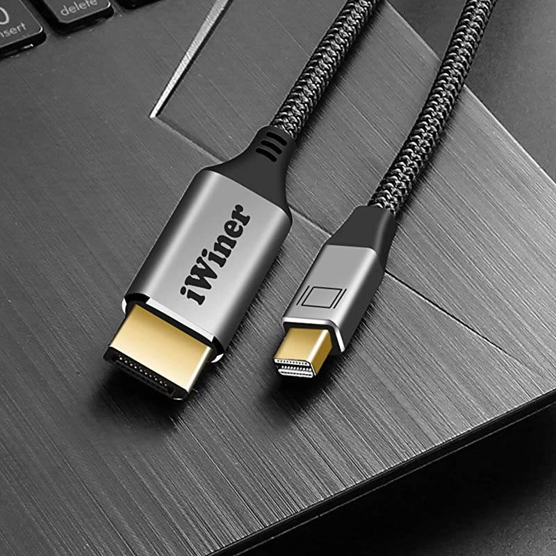 Mini DisplayPort to DisplayPort  6Ft Thunderbolt to Displayport 4K60Hz Bidirectional Displayport to Mini displayport Cable for MacBook AirPro Surface Pro and Other Brand