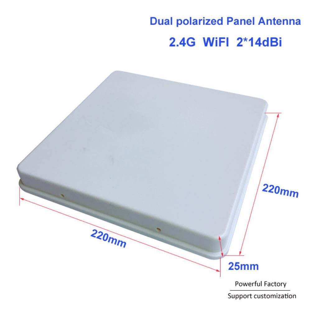 Directional Long distance dual polarized 14dbi external panel antenna 2.4g wifi antenna 1pcs