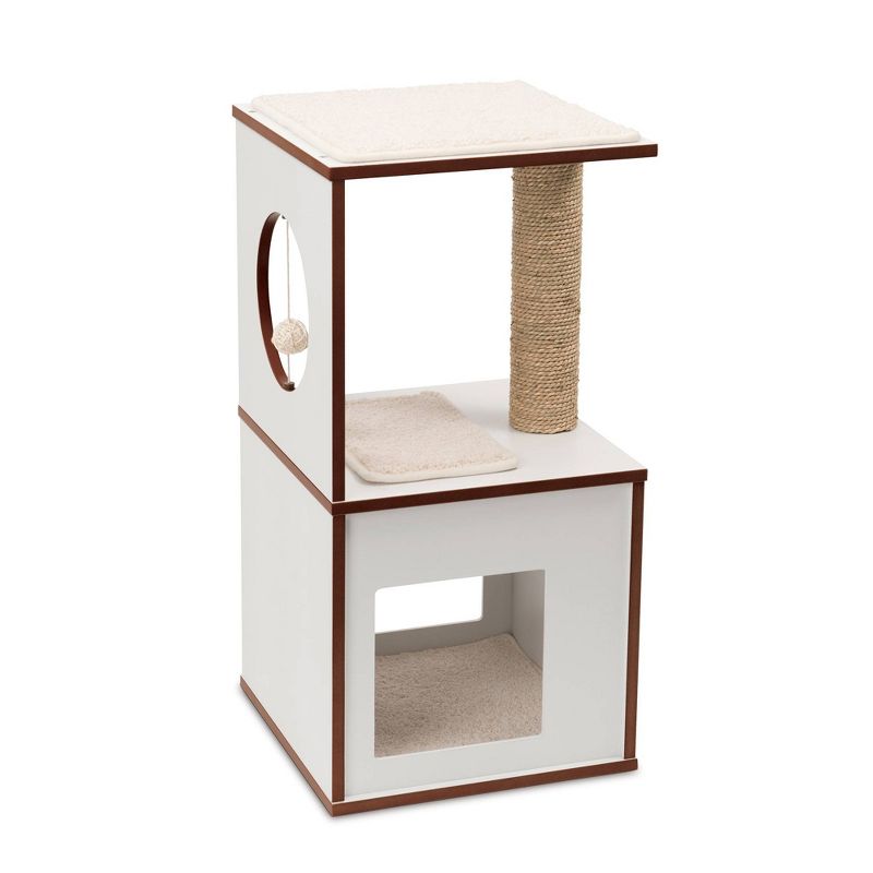 Catit Vesper V-Box Cat Scratcher - White - S