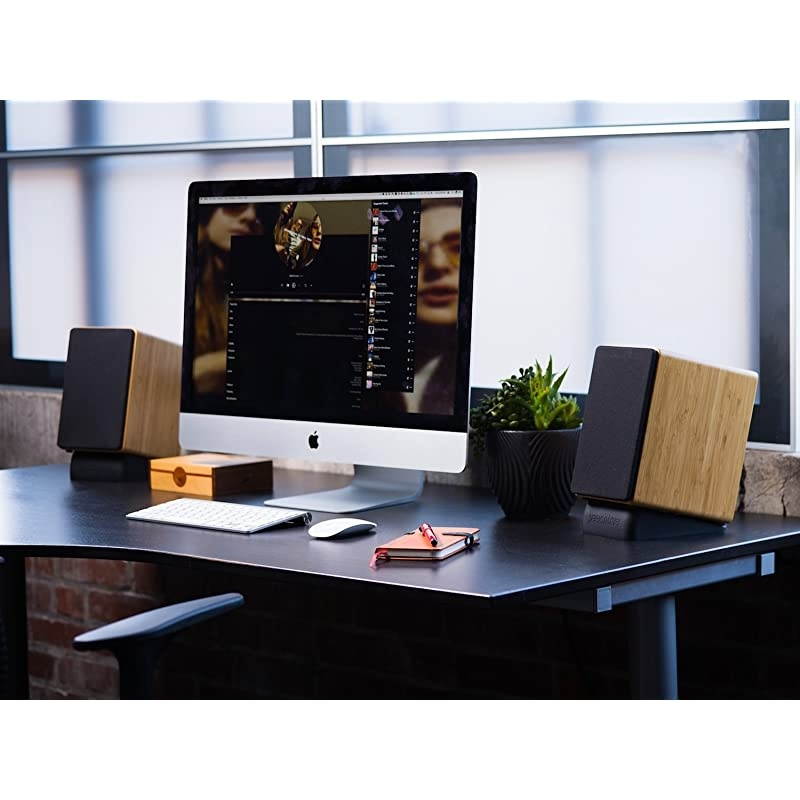 M24 Powered Speakers (Pair) (Real Bamboo)