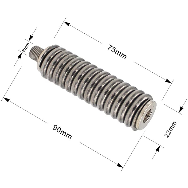 Antenna Spring SS3H Heavy Duty Stainless Steel Antenna SpringWorks with Antennas up to 60quot Long and Standard 38quot x 24 Threads