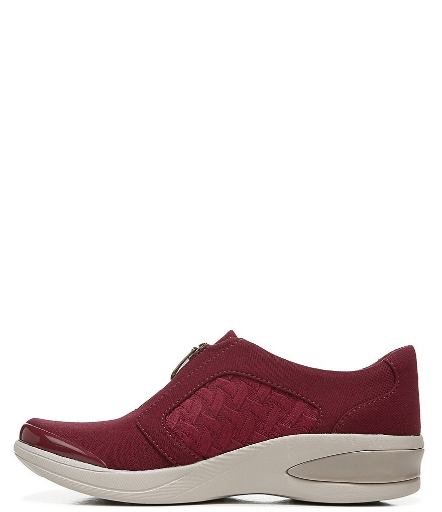 Bzees Florence Center Front Zip Slip-On Washable Sneakers