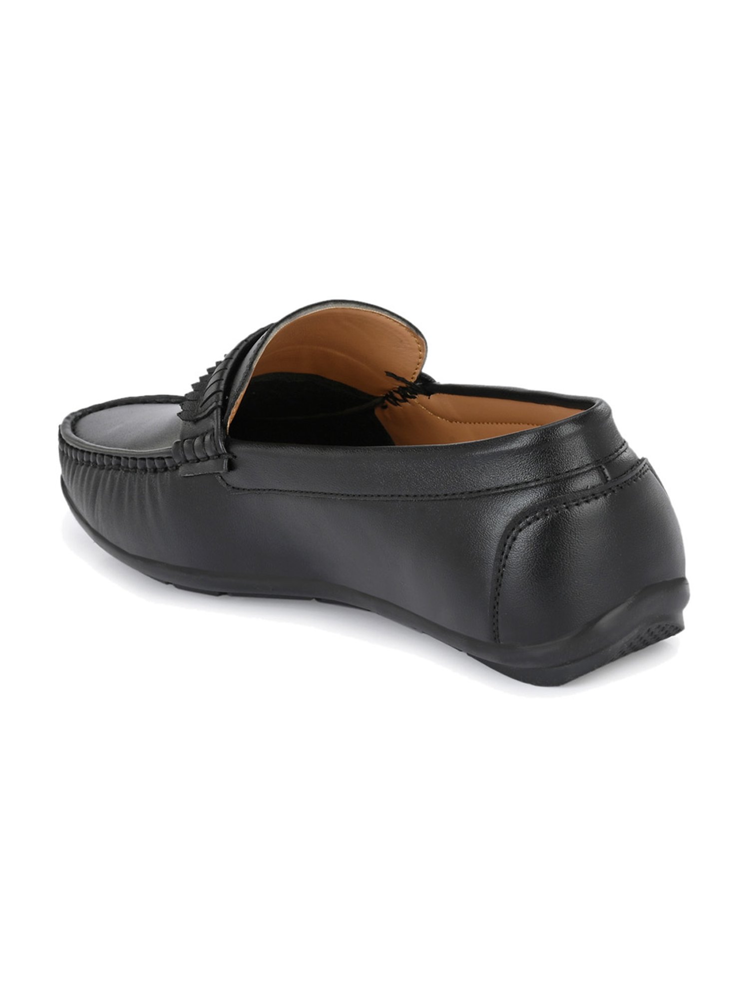 El Paso Men's Black Casual Loafers