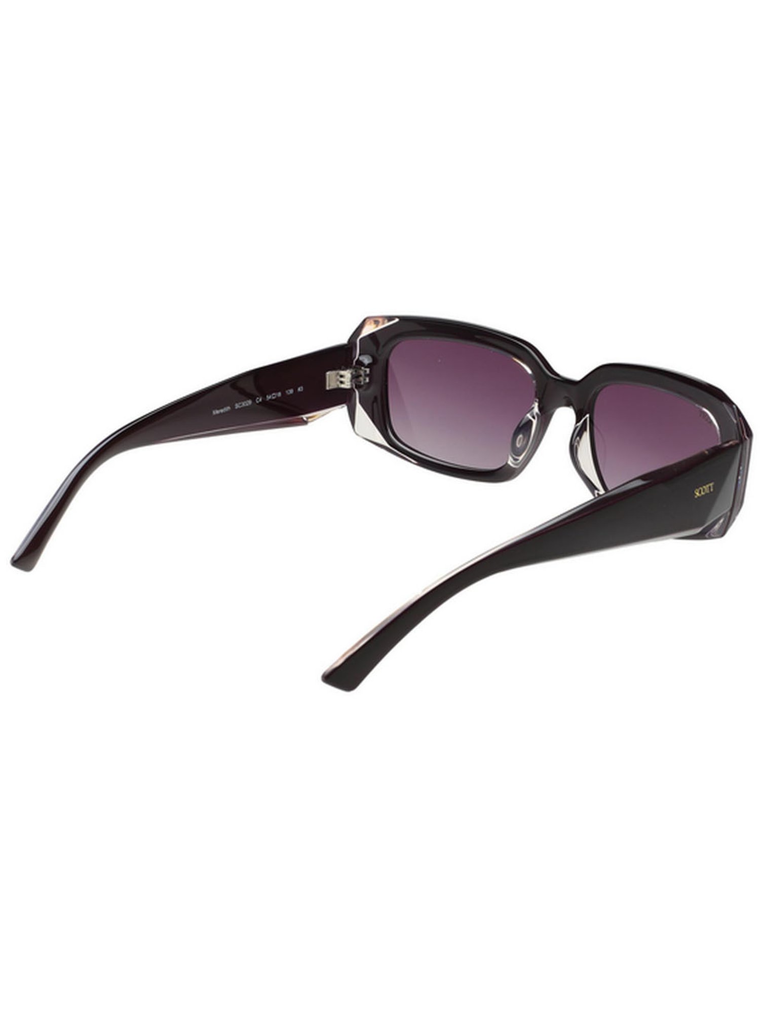 SCOTT Grey Rectangular UV Protection Sunglasses for Women