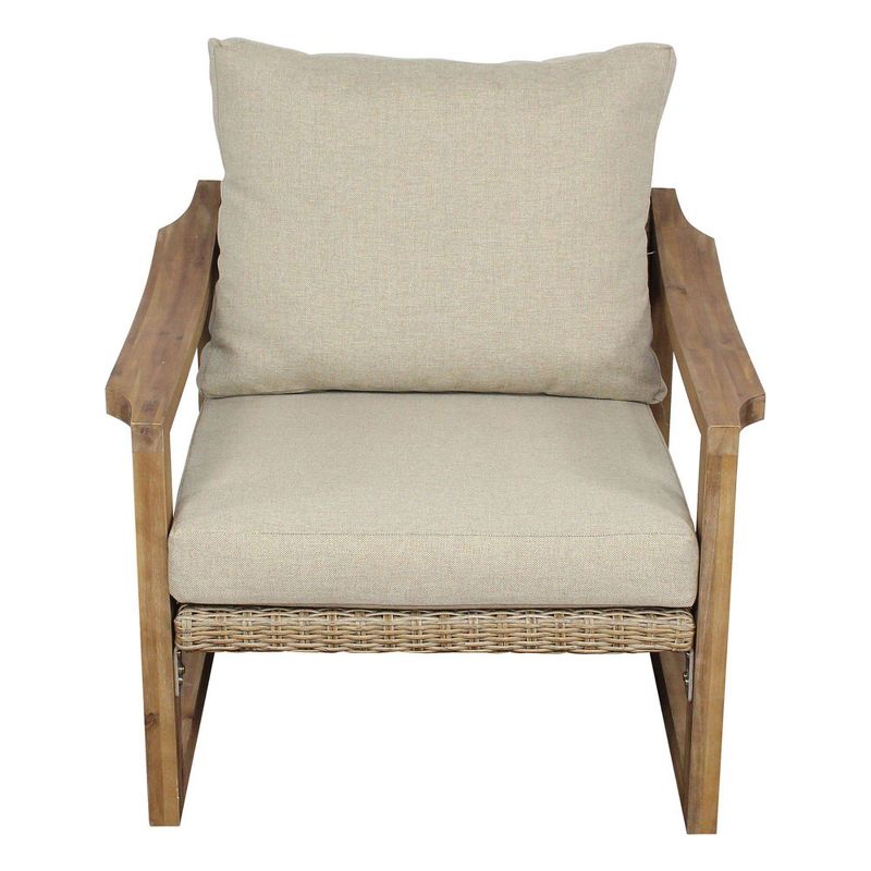 Woodfield 4pc Loveseat Seating Group - Natural - Courtyard Casual