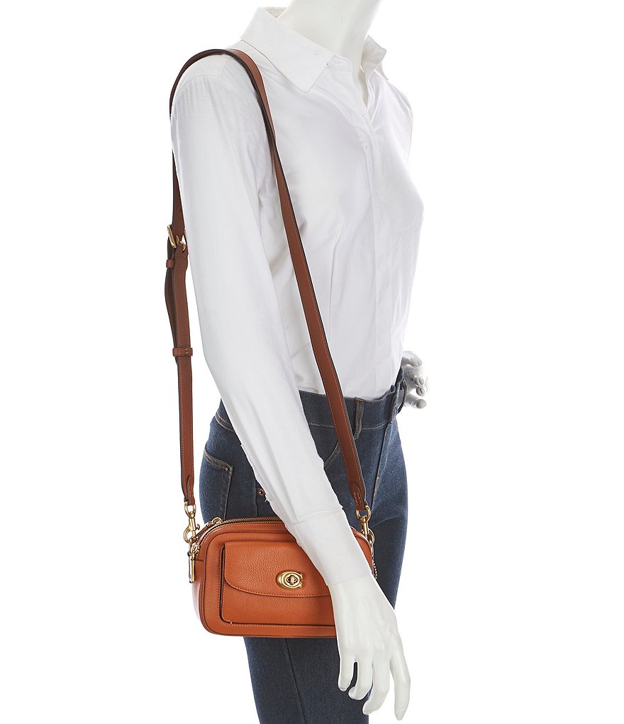 COACH Colorblock Leather Willow Camera Bag