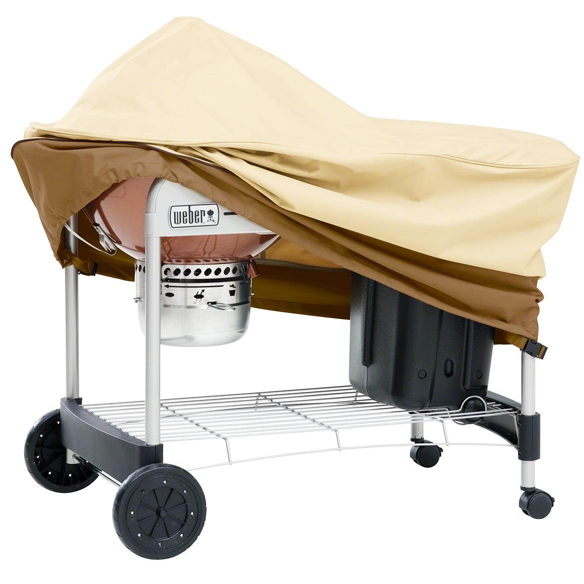 Classic Veranda Weber Performer 55-411-011501-00 Patio BBQ Grill Cover, Pebble