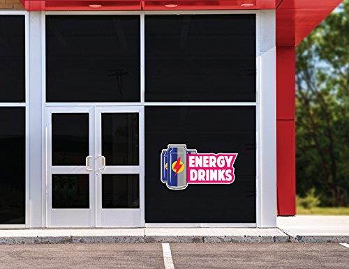 Energy Drinks 24" Concession Decal Sign cart Trailer Stand Sticker Equipment