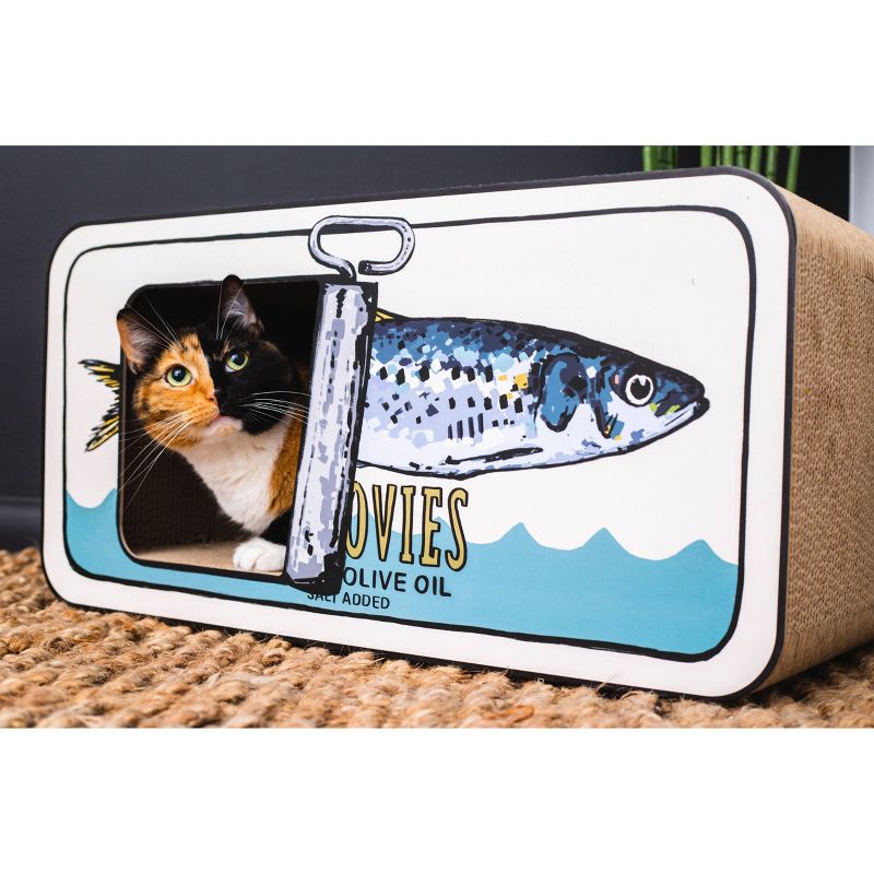 PETKIT Flying Fish Cat Scratcher - White/Blue
