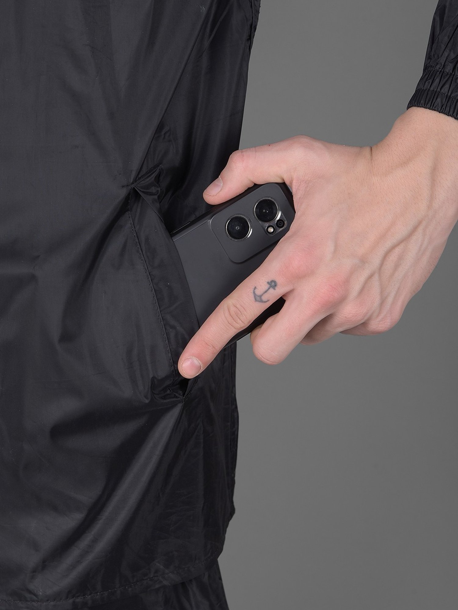 Wildcraft Red & Maroon Regular Fit Colour Block Rainwear Jacket