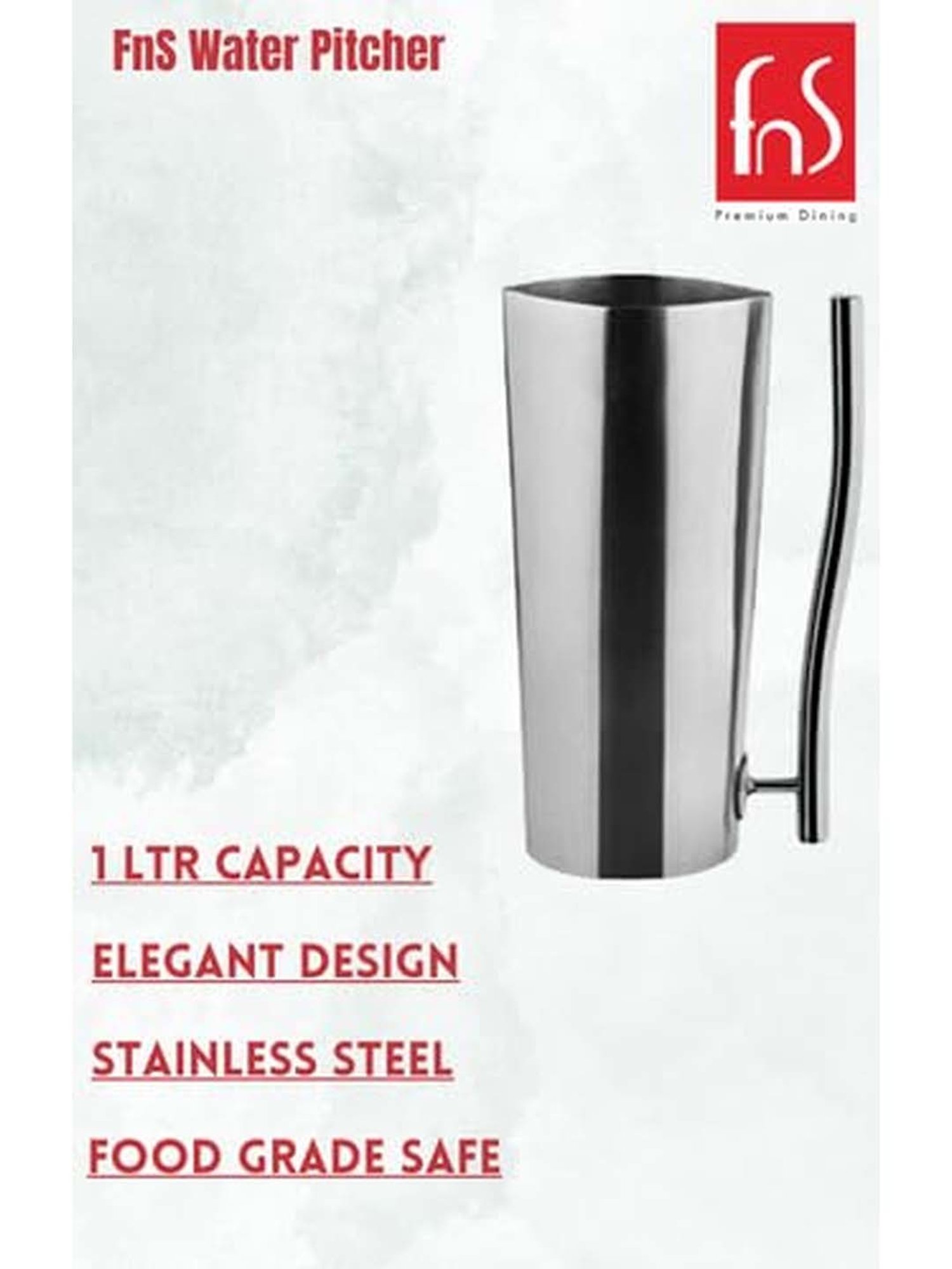 Pasabahce Transparent Victorian Caraffe Pitchers (1.18 L)