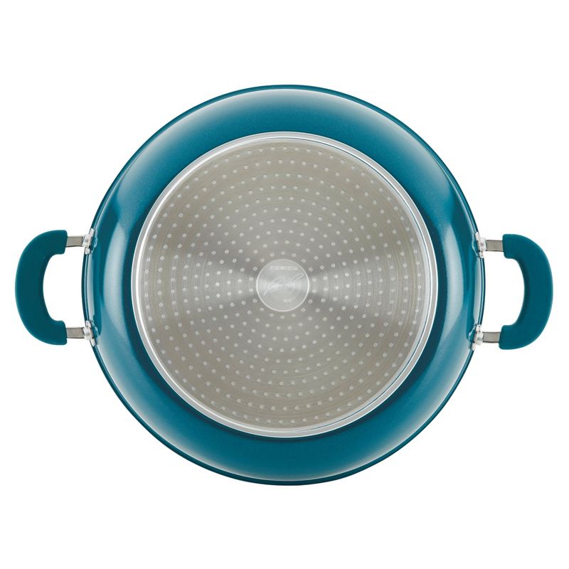 Rachael Ray Create Delicious 8pc Aluminum Nonstick Cookware Stacking Set Teal