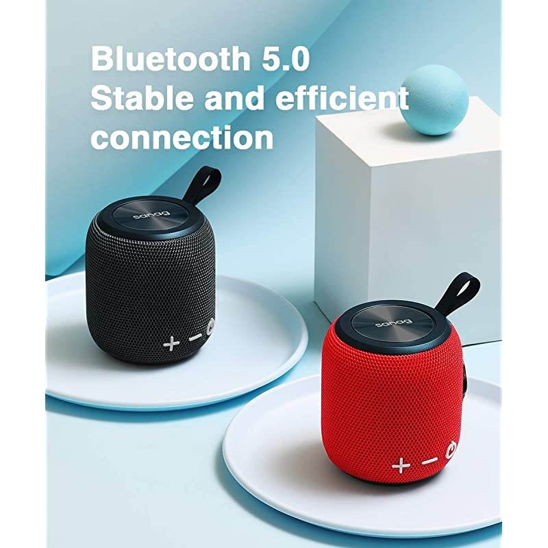 Portable Bluetooth Speaker, Bluetooth 5.0 Dual Pairing Loud Wireless Mini Speaker, 360 Surround Sound & Rich Stereo Bass,24H Playtime, IPX67 Waterproof for Travel, Outdoors, Home and Party