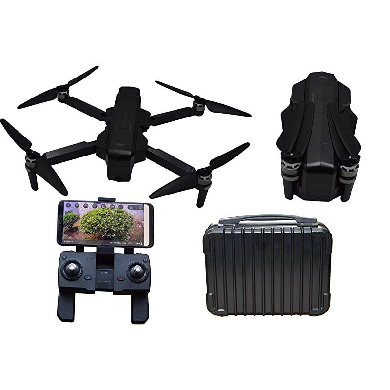 GPS SJRC F11 Foldable Brushless Motor RC Quadcopter Drone with 1080P 5GHz WiFi FPV Camera and Carry Case F11 Black