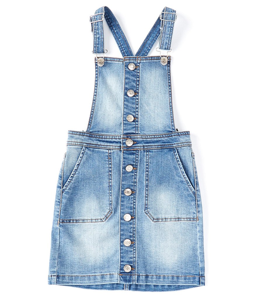 Celebrity Pink Big Girls 7-16 Button-Front Denim Skirtall