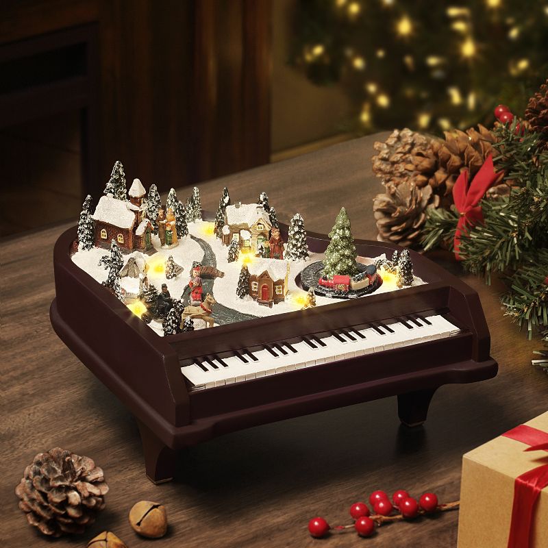 Mr. Christmas Musical Piano LED Animated Musical Christmas Decoration