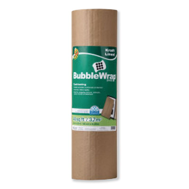 Duck Kraft Lined Bubble Wrap Cushioning, 0.1" Thick, 24" x 20 ft 285733