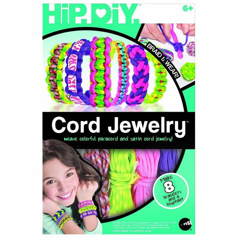 Group Sales National Toy & Gift HIP DYI Cord Jewelry Kit