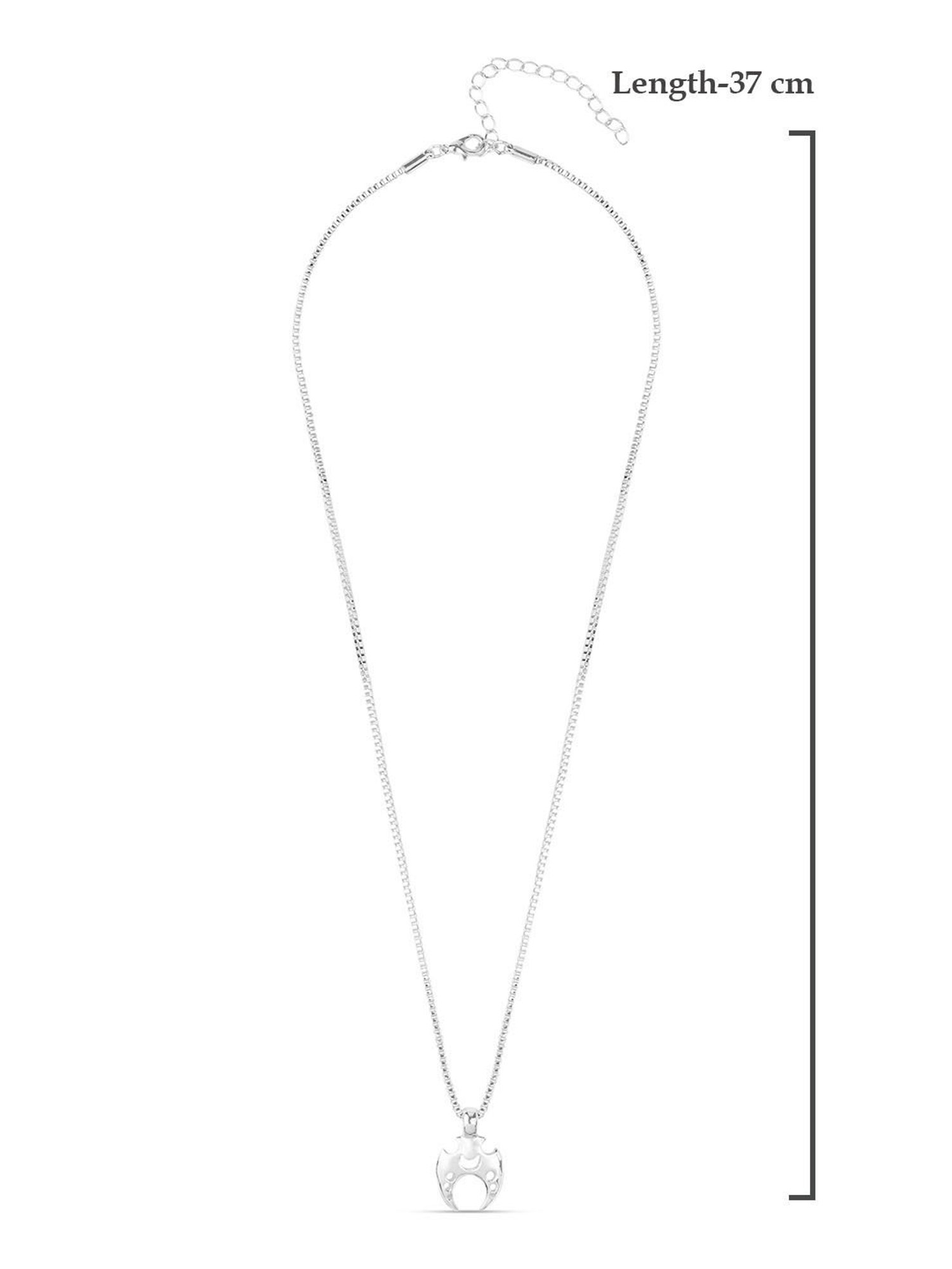 The Bro Code Silver-Plated Quirky Pendant Necklace for Men