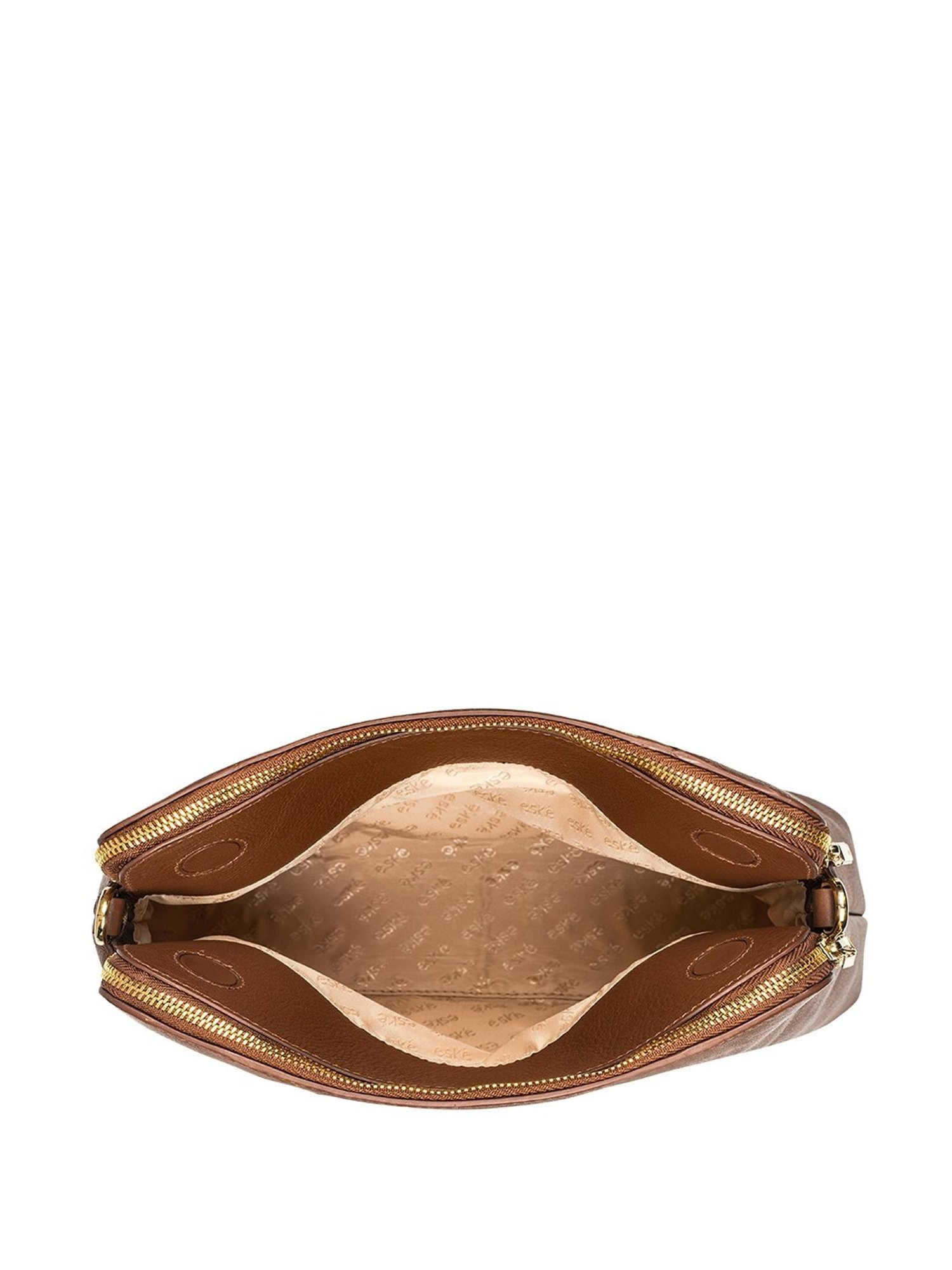 EskeTan Textured Medium Handbag