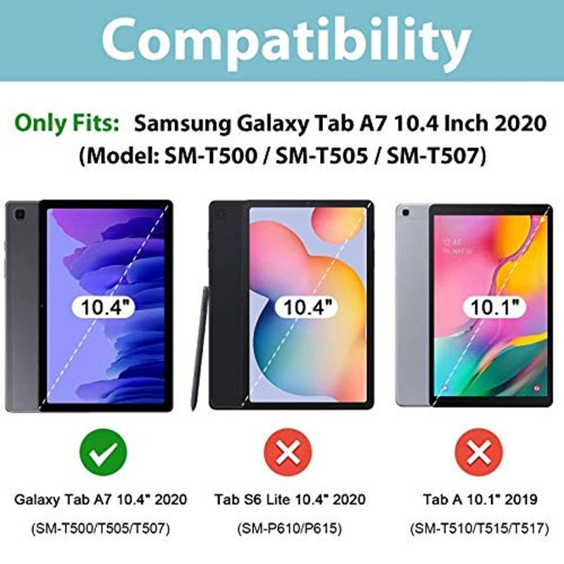 ProCase Galaxy Tab A7 Case 10.4 Inch 2020 Bundle with ProCase Samsung Galaxy Tab A7 10.4 2020 Kids Case