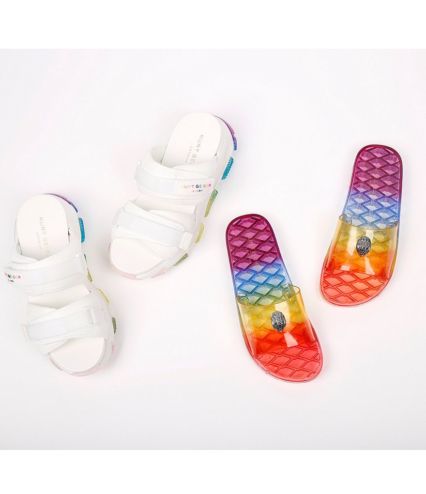 Kurt Geiger London Lettie Rainbow Outsole Detail Slides