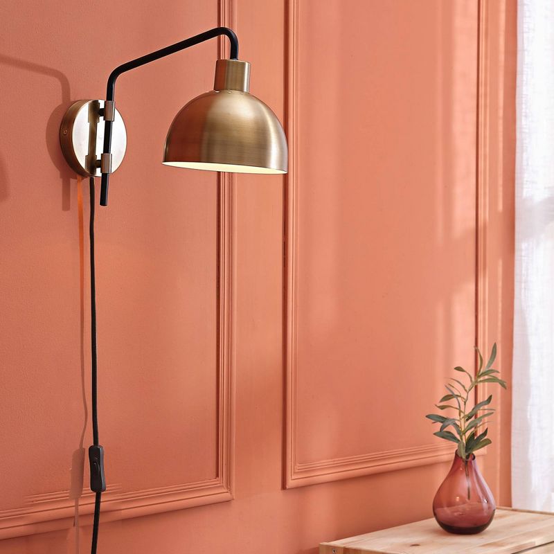Dimitri Hardwire Wall Sconce Antique Brass - Globe Electric