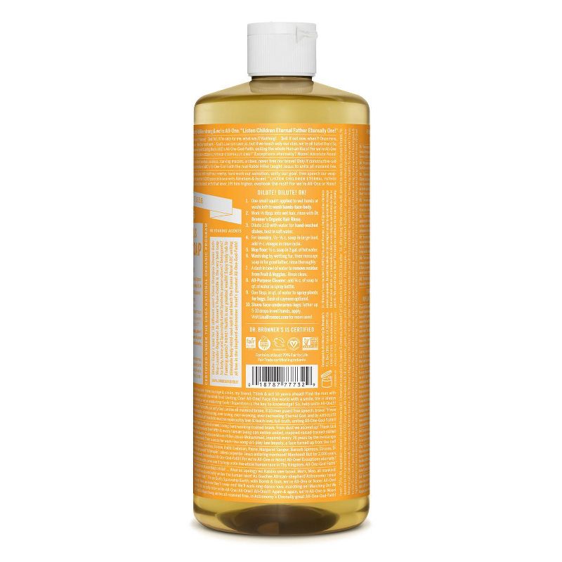 Dr. Bronner's 18-In-1 Hemp Pure-Castile Soap - Citrus - 32 fl oz