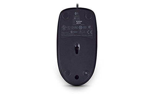 Logitech M100R Wired Usb Mouse Dark Black