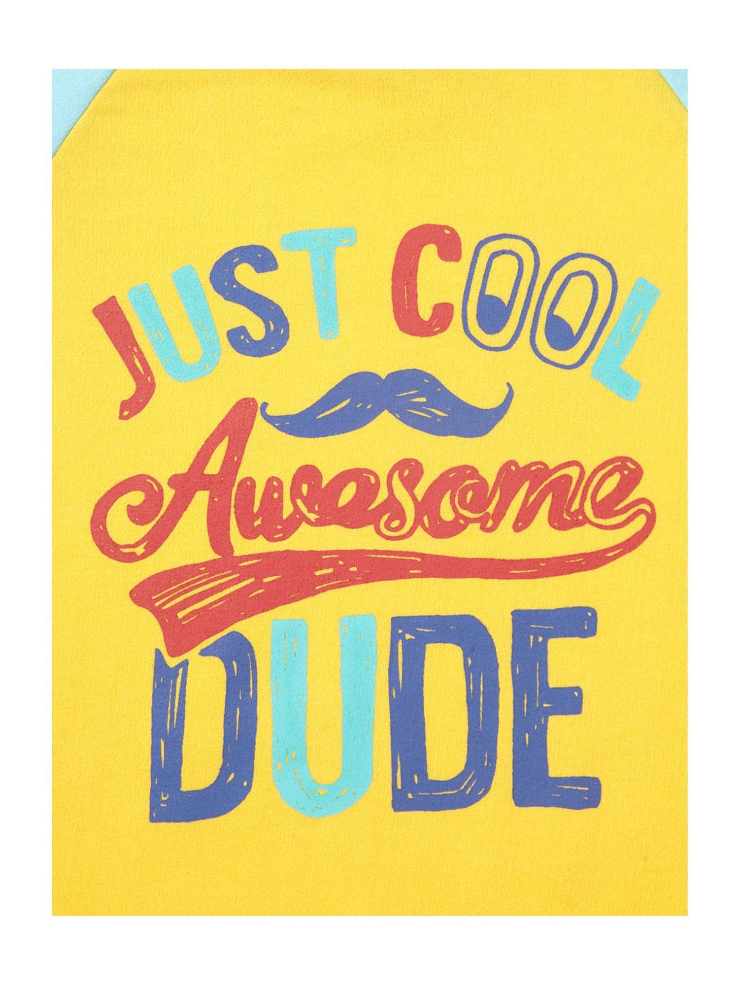 Cub McPaws Kids Yellow & Blue Graphic Print Sweatshirt