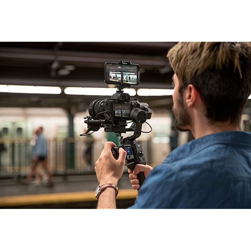 Ronin-SC - Camera Stabilizer, 3-Axis Handheld Gimbal for DSLR and Mirrorless Cameras, Up to 4.4lbs Payload, Sony, Panasonic Lumix, Nikon, Canon, Lightweight Design, Cinematic Filming, Black