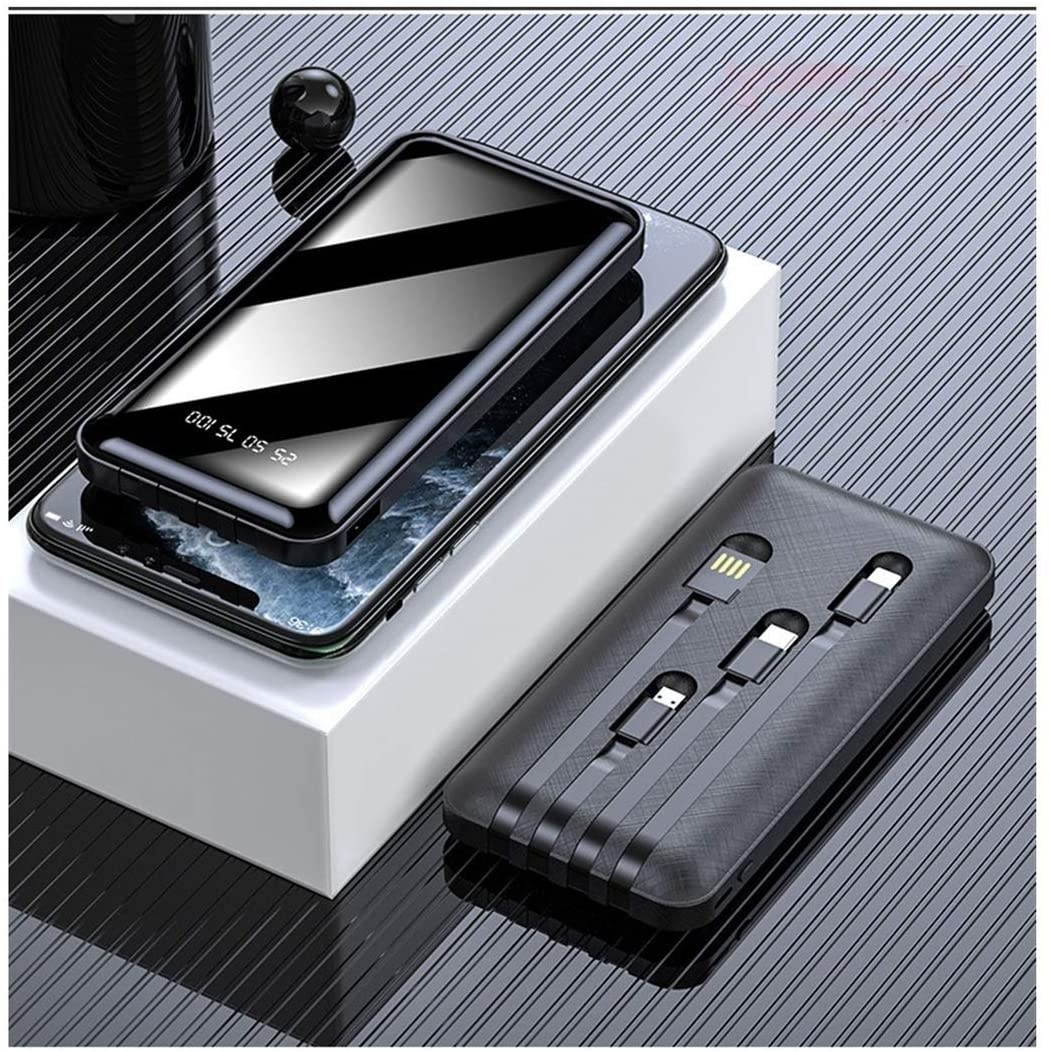 LEIKEGONG Power Bank Mobile Phone Universal Leikegong10000 MA Auto-line Charging Treasure 20000 MA Mirror Fast Charge Large Capacity Mobile Power (Color : China red Size : 20000)