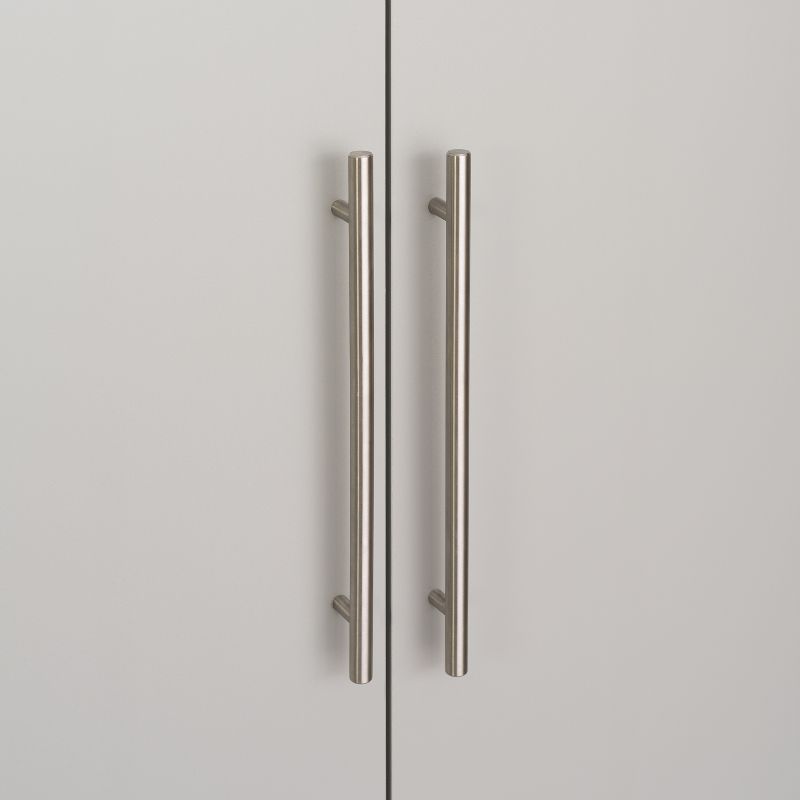 Hangups 36" Large Storage Cabinet Light Gray - Prepac