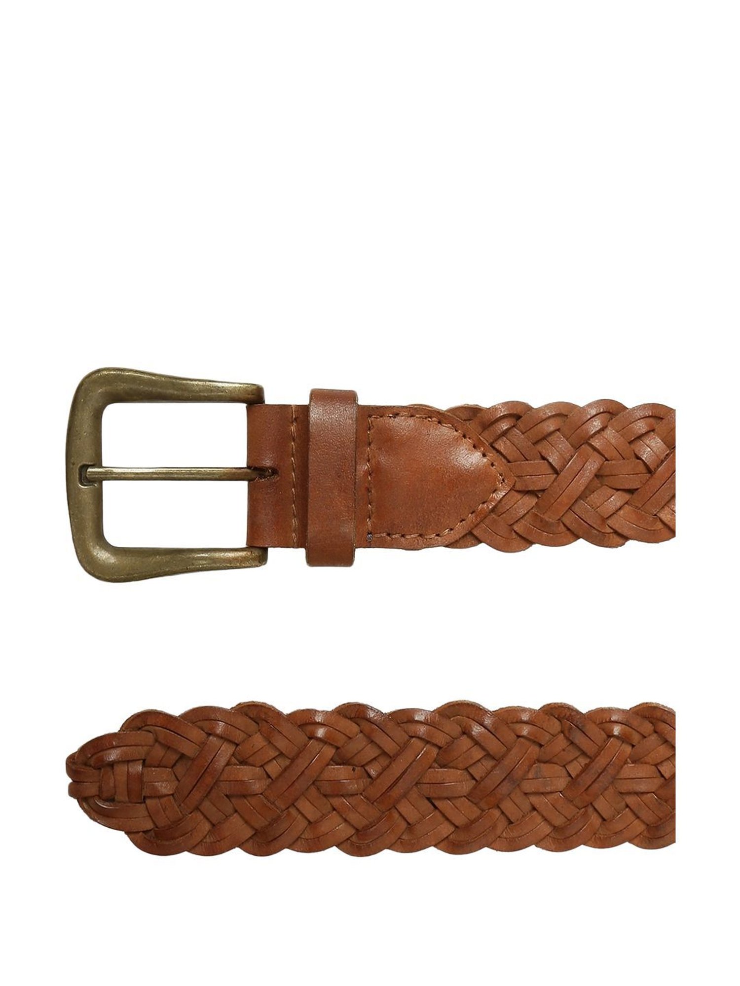 Art N Vintage Tan Leather Waist Belt For Women