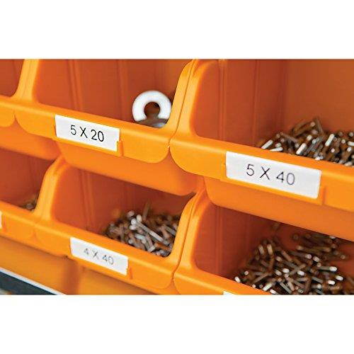 DYMO RhinoPRO Labeller Tape, Vinyl Tape Cassette 1/2 x 18', Box of 1, Black on White (18444)