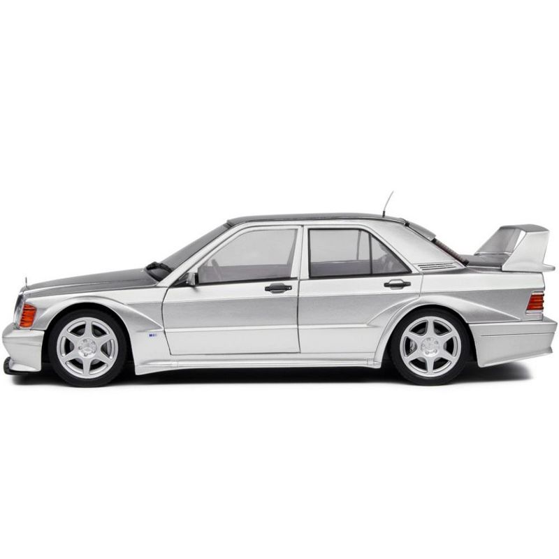 1990 Mercedes Benz 190E 2.5-16 Evolution II (W201) Silver 1/18 Diecast Model Car by Solido