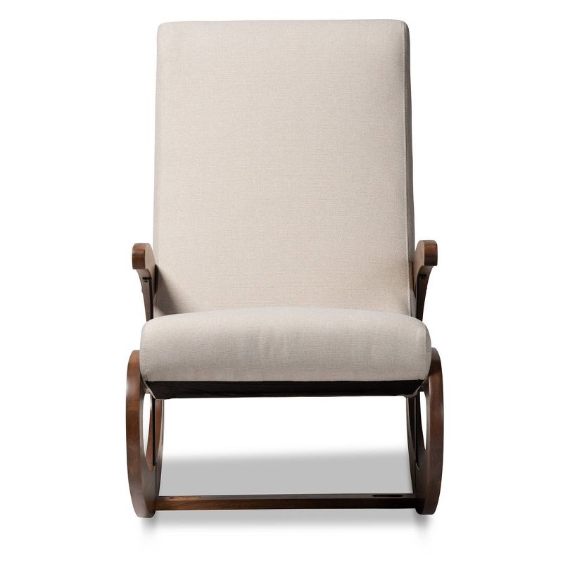 Wooden Rocking Chair Brown - Benzara