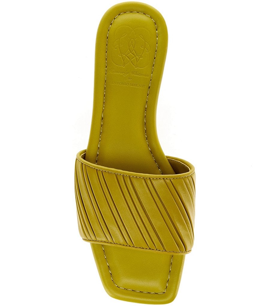 Antonio Melani x Kimberly Whitman Magnolia Pleated Leather Dress Flats